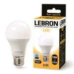 Лампа LED LEBRON L-A60, 10W, E27, 6500K, 900Lm