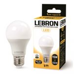 Лампа LED LEBRON L-A70, 15W, E27, 4100K, 1350Lm