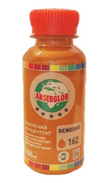 Тонирующий концентр Anserglob №162 бежевый 0,1л