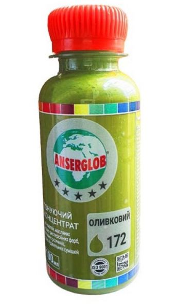 Тонирующий концентр Anserglob №172 оливковый 0,1л