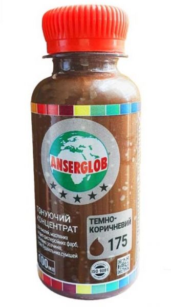 Тонирующий концентр Anserglob №175 тёмно-коричневый 0,1л