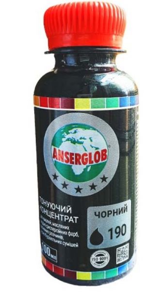 Тонирующий концентр Anserglob №190 чёрный 0,1л