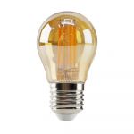 Лампа LED VELMAX V-FILAMENT-AMBER-G45, 6W, E27, 2500K, 600LM