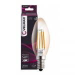 Лампа LED VELMAX V-FILAMENT-C37, 4W, E14, 4100K, 400LM
