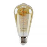 Лампа LED VELMAX V-FILAMENT-AMBER-ST64-СПИРАЛЬ-V, 4W, E27, 2700K, 300LM