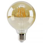 Лампа LED VELMAX V-FILAMENT-AMBER-G95, 4W, E27, 2200K, 400LM