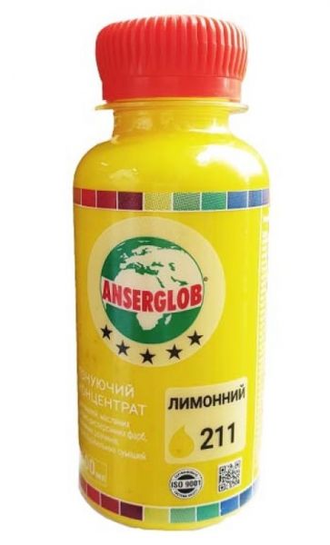 Тонирующий концентр Anserglob №211 лимонный 0,1л