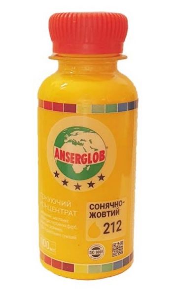 Тонирующий концентр Anserglob №212 солнечно-жёлтый 0,1л