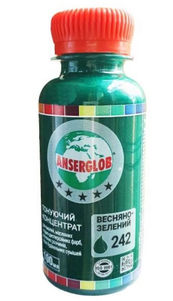 Тонирующий концентр Anserglob №242 весенне-зеленый 0,1л