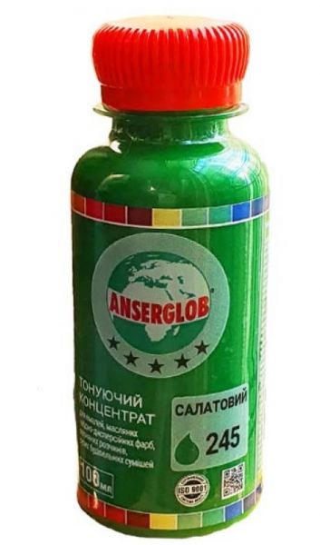 Тонирующий концентр Anserglob №245 салатовый 0,1л