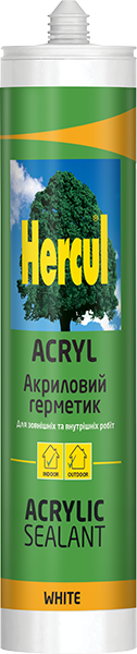Герметик акриловый белый Acryl Hercul 280мл