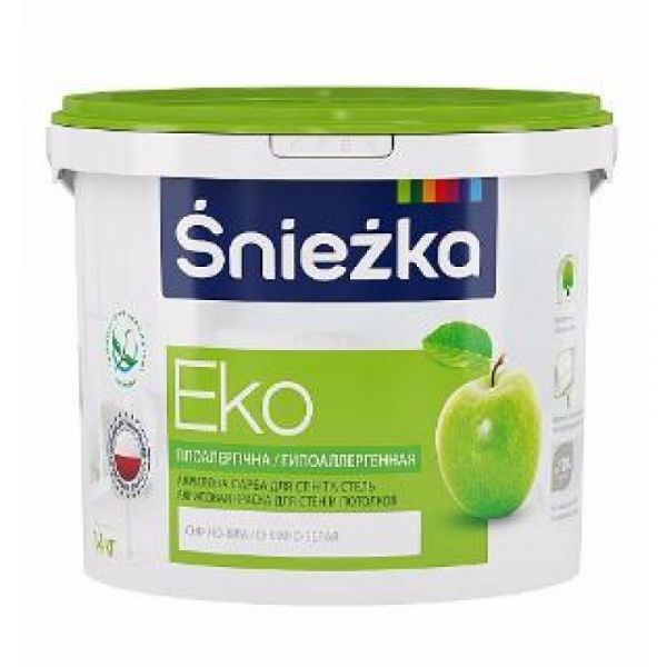Снежка EKO - Гипоаллергенная акриловая краска для стен и потолков