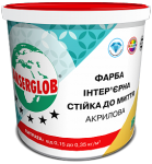 Краска интерьерная акриловая ANSERGLOB стойкая к мытью 1,4кг
