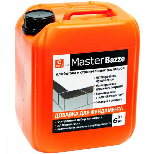 Добавка для фундамента Coral MasterBazze