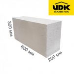 Газобетон UDK 300*200*600 (1,8м3/пал)