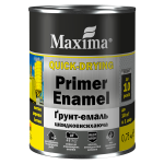 Грунт-эмаль быстросохнущая, черная матовая Maxima