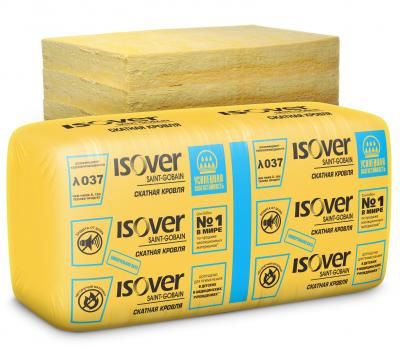 Утеплитель Isover для скатной кровли 1170х610х50мм 14,27м.кв