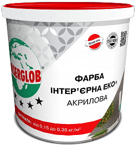 Краска интерьерная ЭКО+акриловая ANSERGLOB, 1,4кг