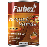 Лак паркетный ПФ-231 Farbex, 0,75л