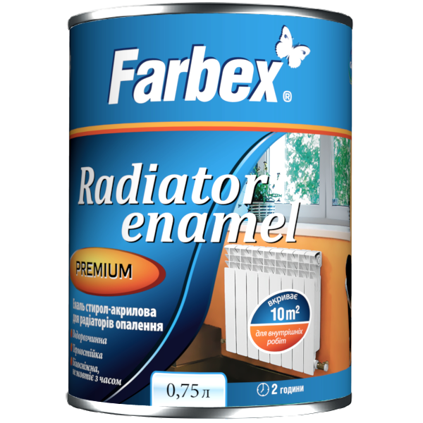 Эмаль акриловая для радиаторов отопления Farbex