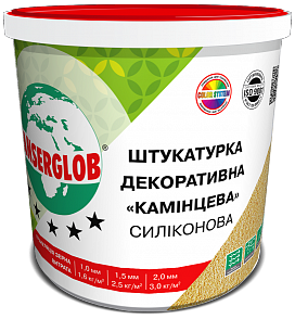 Штукатурка декоративная "Камешковая" силиконовая ANSERGLOB 1,0мм;1,5мм;2мм 25кг