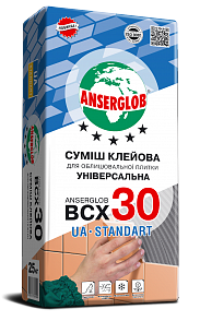 Смесь клеевая для облицовки плитки ANSERGLOB BCX 30, 25 кг